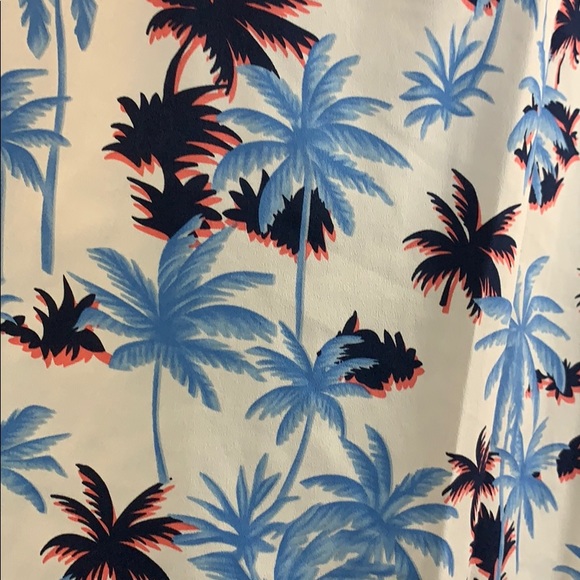 5 for 20 neon palm tress flowy tunic blouse - Picture 4 of 7